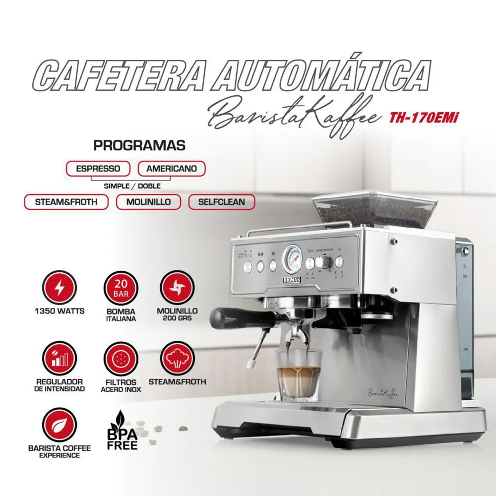 Thomas BaristaKaffee TH-170EMi Gris, foto 2