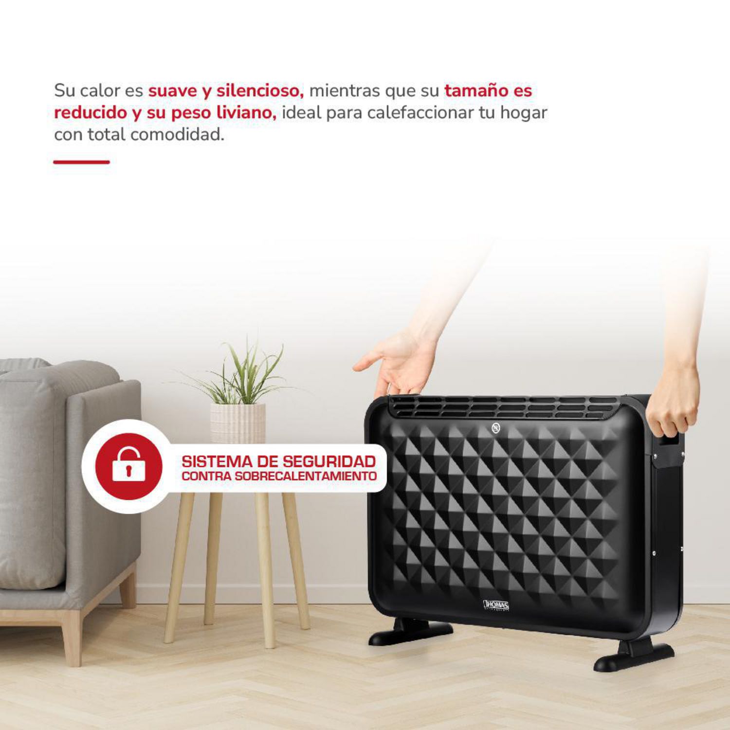 THOMAS Convector TH-CV52 Negro | Falabella Chile
