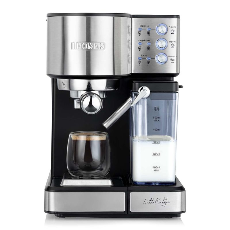 THOMAS - Cafetera Expresso Latekaffee 1.8 l 1350 W Gris