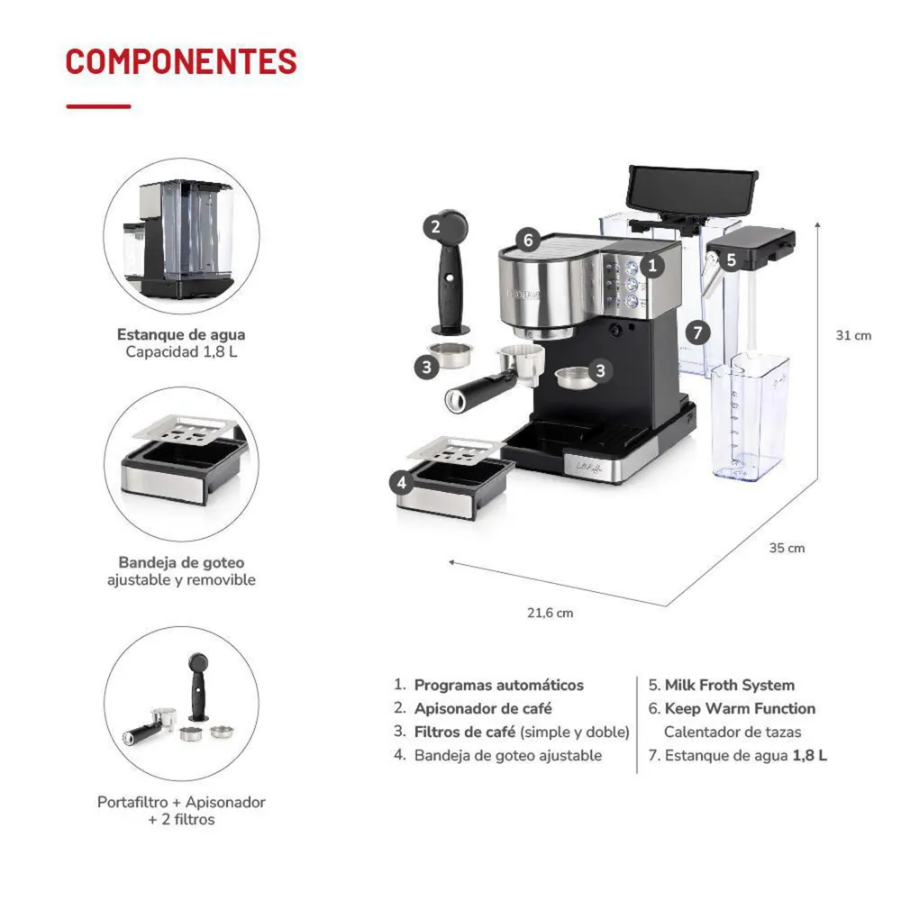 Thomas LatteKaffee TH-160DELi, foto 5