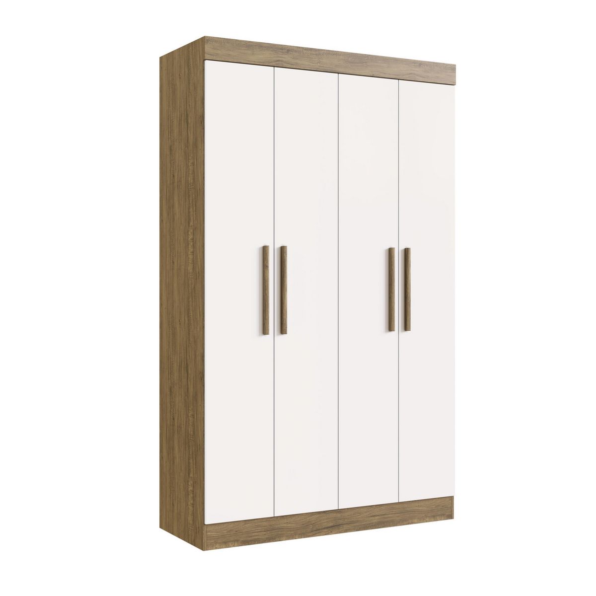 EXIT - Closet 4 Puerta(s) 2 Cajón(es) 5 Repisa(s) 122x200x47 cm Nuez / beige