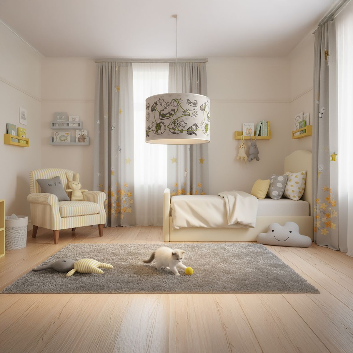 CONCEPT - Lámpara Colgante Papel Multicolor