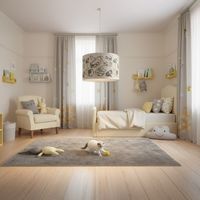 Lámpara Colgante Papel Multicolor