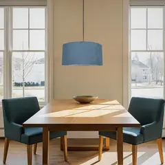 CONCEPT - Lámpara Colgante Tela Azul