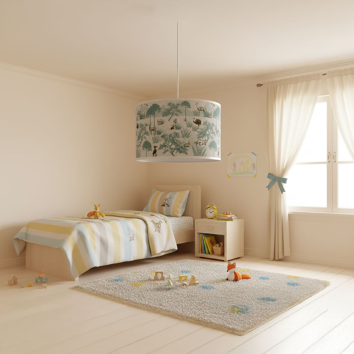 CONCEPT - Lámpara Colgante Papel Multicolor