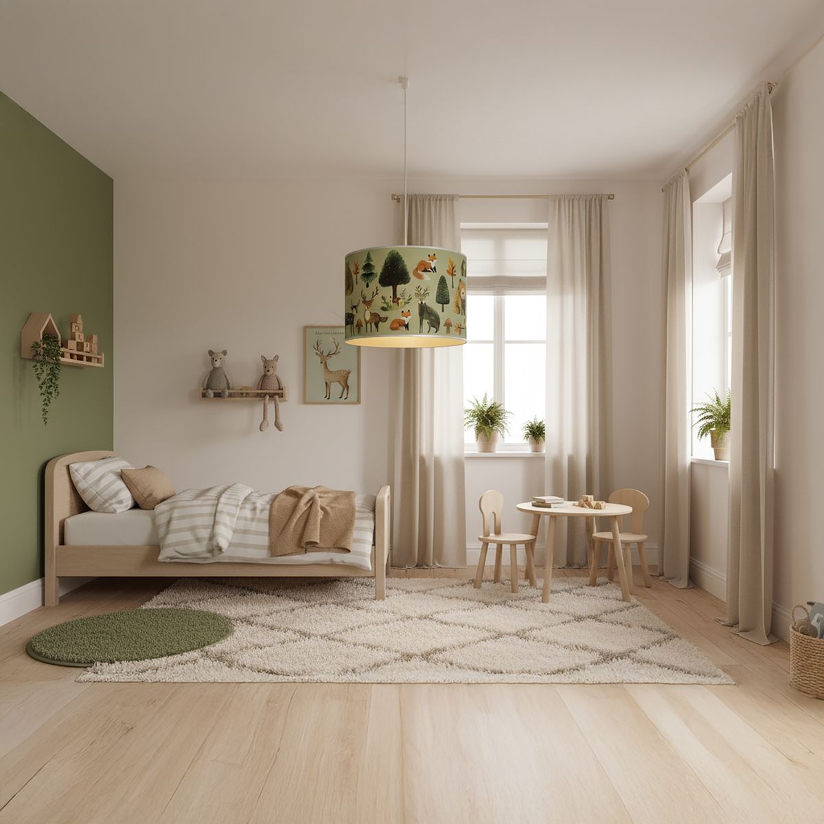 CONCEPT - Lámpara Colgante Papel Multicolor 30 cm