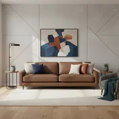 AMUV - Sofá 2 cuerpos Alicante 240x86x93 cm Café