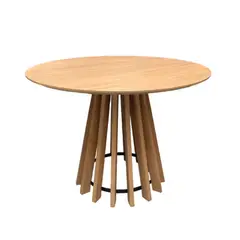 AMUV - Mesa Comedor 110 Redonda Café 110x77x110 cm