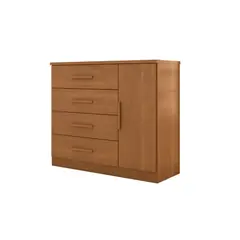 BE DESIGN - Cómoda con Puerta 4 Cajón(es) Zanzini 114.6x98.7x43.8 cm Caramelo