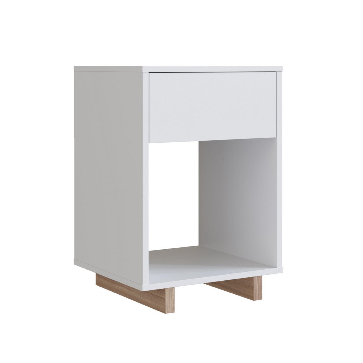 BE DESIGN - Velador 1 Cajón(es) Moveli 39x63x36 cm Blanco