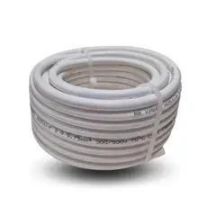 ELFLE - Cordón H05VV-F 2x0,75 mm2 Blanco 10 metro(s)