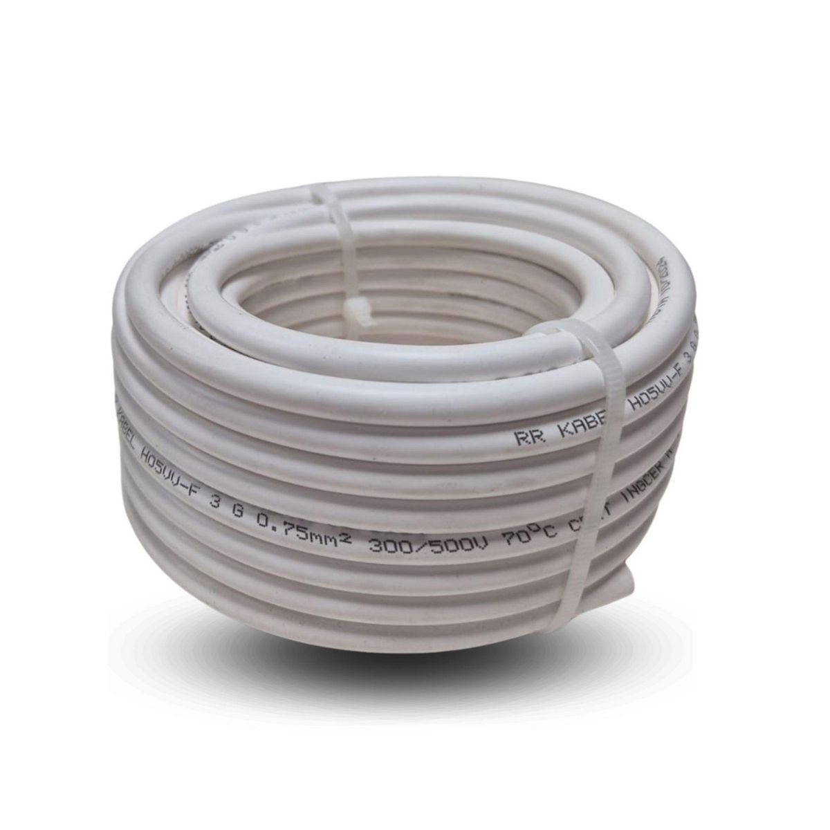 ELFLE - Cordón H05VV-F 3x1,5 mm2 Blanco 10 metro(s) 