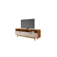 DI PORETTI - Rack TV 70 " Cristal Café/Off White 200x70x41 cm