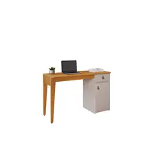 DI PORETTI - Escritorio Helo Café/OFF White 121x76x45 cm