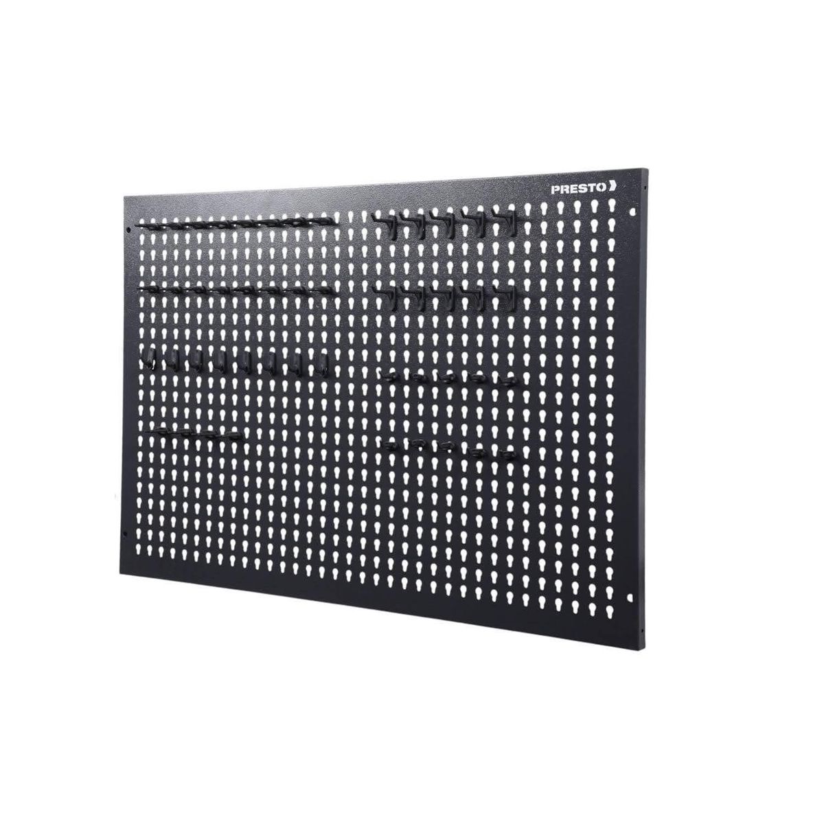PRESTO - Organizador de Herramientas de Pared de 97x64 cm 48 Ganchos Plásticos