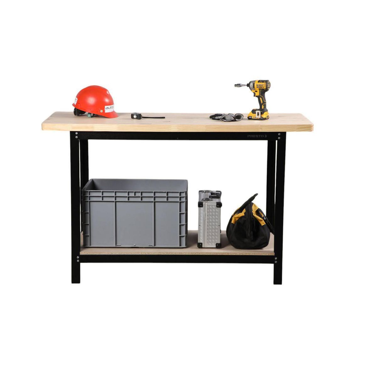 PRESTO - Mesón (Banco) de Trabajo de 150x60x92 cm Madera Sólida