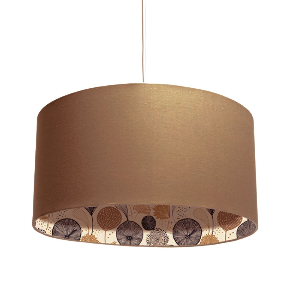 CONCEPT - Lámpara Colgante Tela Blanco