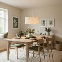 Lámpara Colgante Crudo Tela