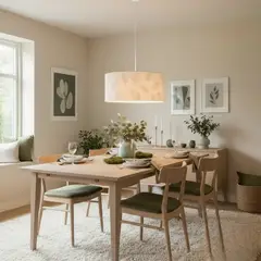 CONCEPT - Lámpara Colgante Tela Blanco 40 cm