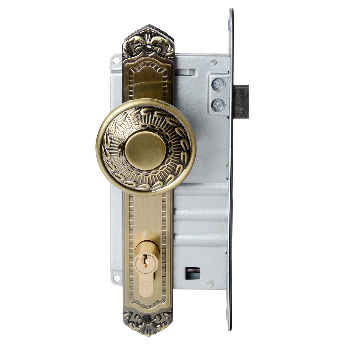 POLI - Cerradura de embutir acceso pomo barroca