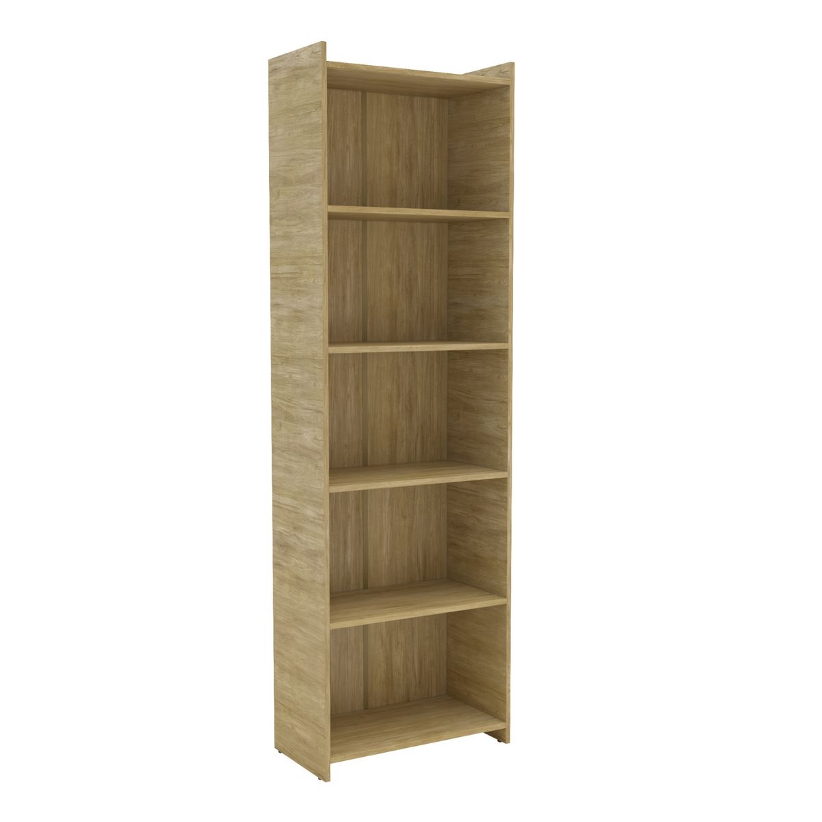 ONESSTA - Librero MDP 5 Nivel(es) 57x183x30 cm Café