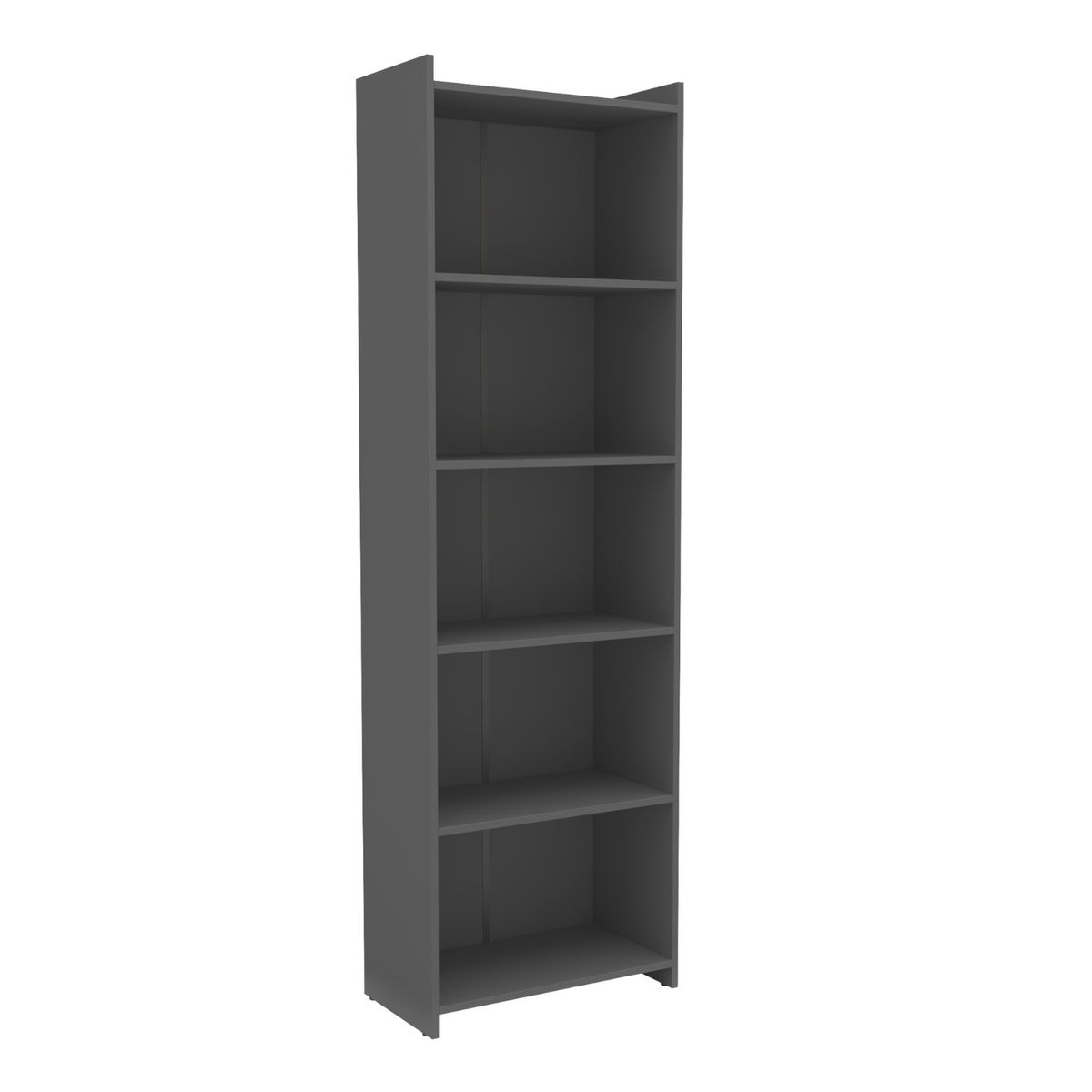 ONESSTA - Librero MDP 5 Nivel(es) 57x183x30 cm Gris