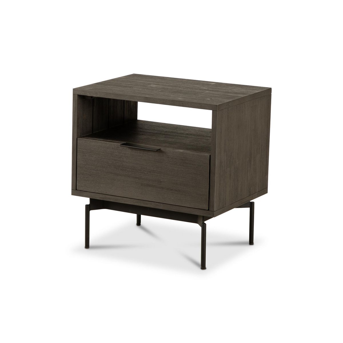 CIC - Velador 1 Cajón(es) Rhone 55x55x40 cm Gris