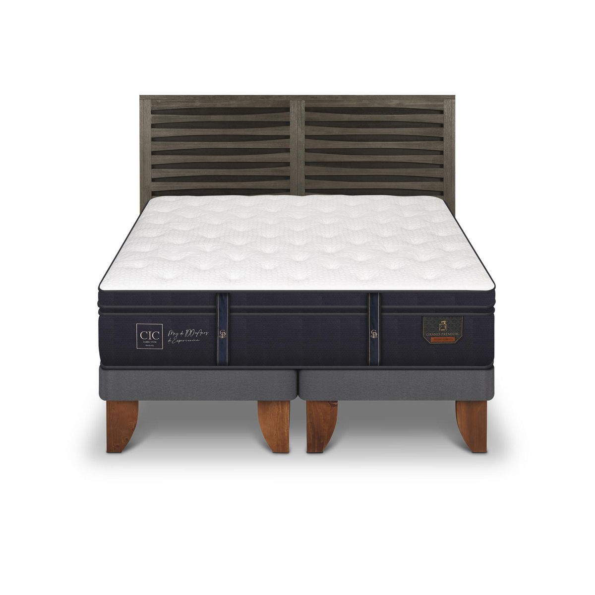 CIC - Cama 2 plazas Europea Rhone Blanco