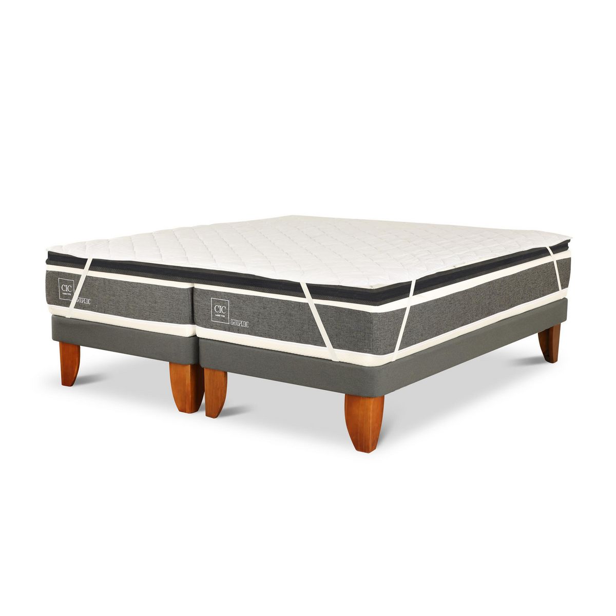 CIC - Duplex Cama Europea King Europea Ortopedic Blanco