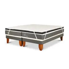 CIC - Duplex Cama Europea King Ortopedic Blanco