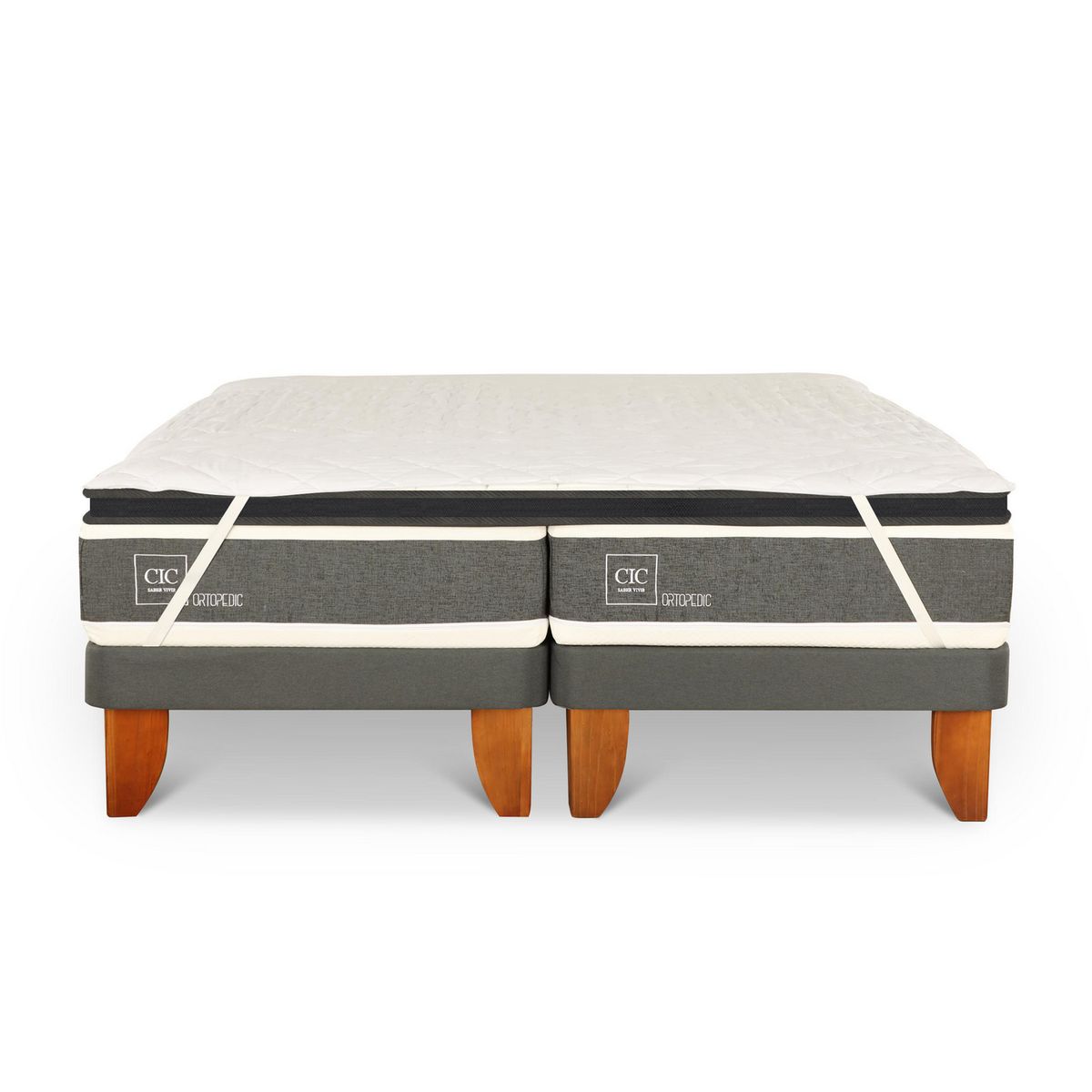 CIC - Duplex Cama Europea King Europea Ortopedic Blanco