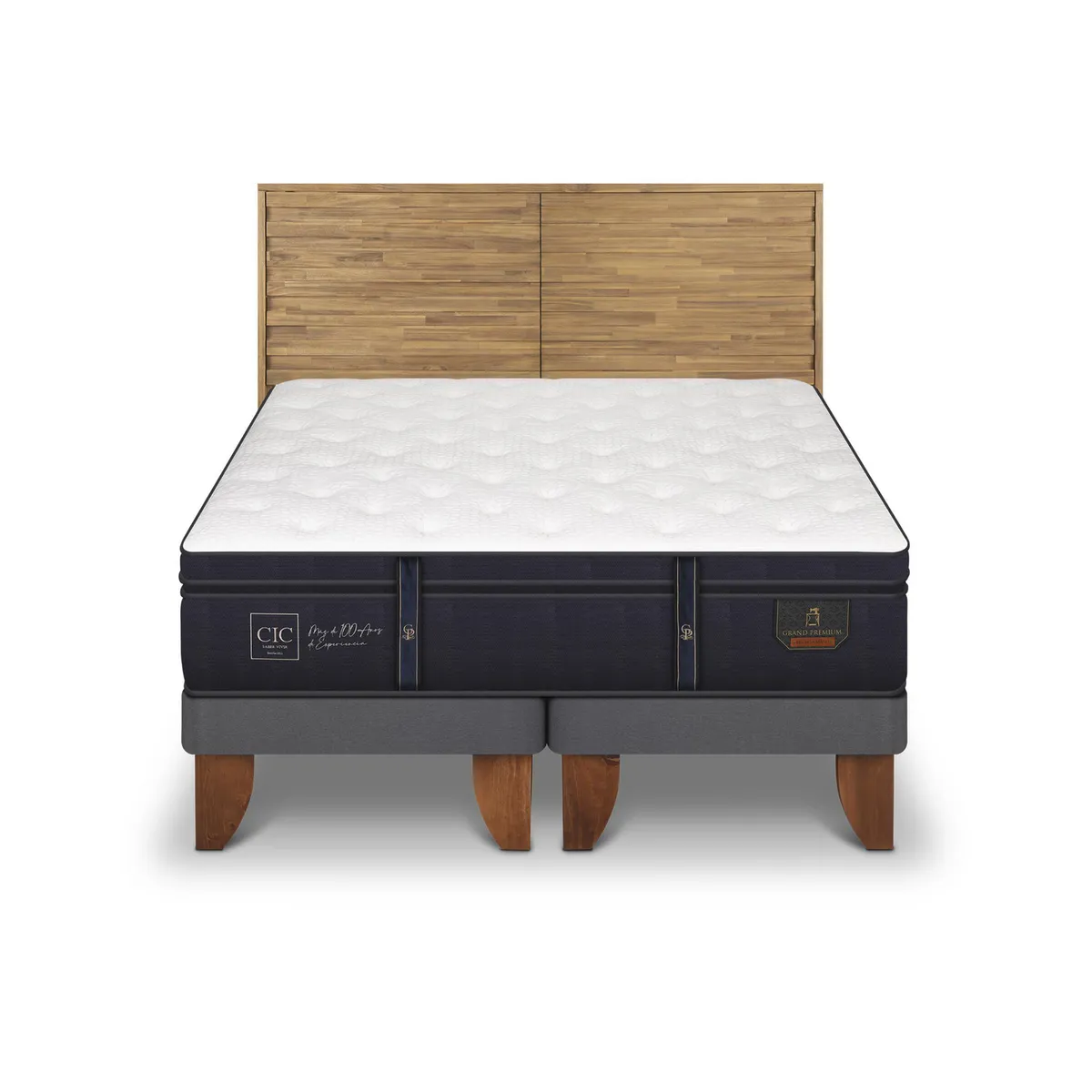 CIC - Cama King Europea Rodano Blanco