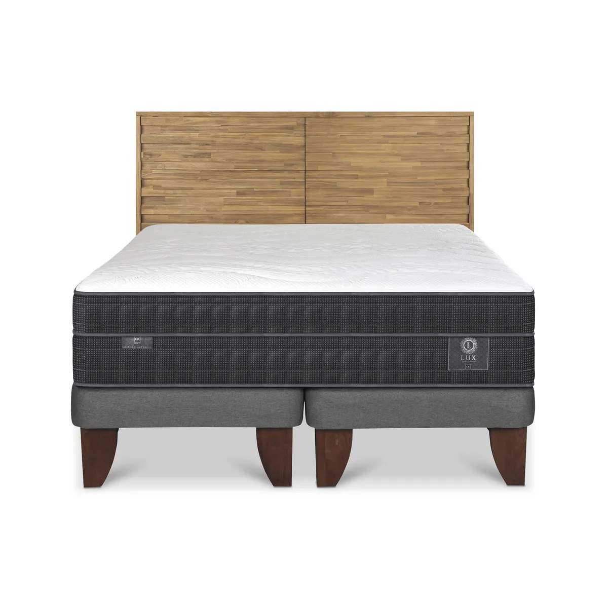 CIC - Cama King Europea Rodano Marrón oscuro