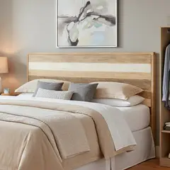 CIC - Respaldo King Loira Gris/beige/blanco