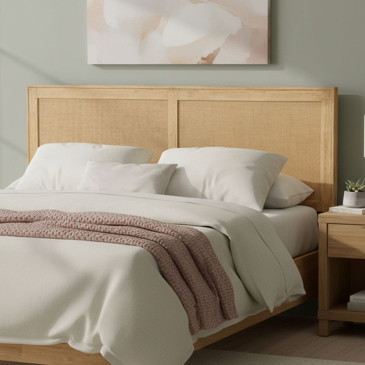 CIC - Respaldo King Sava Madera natural