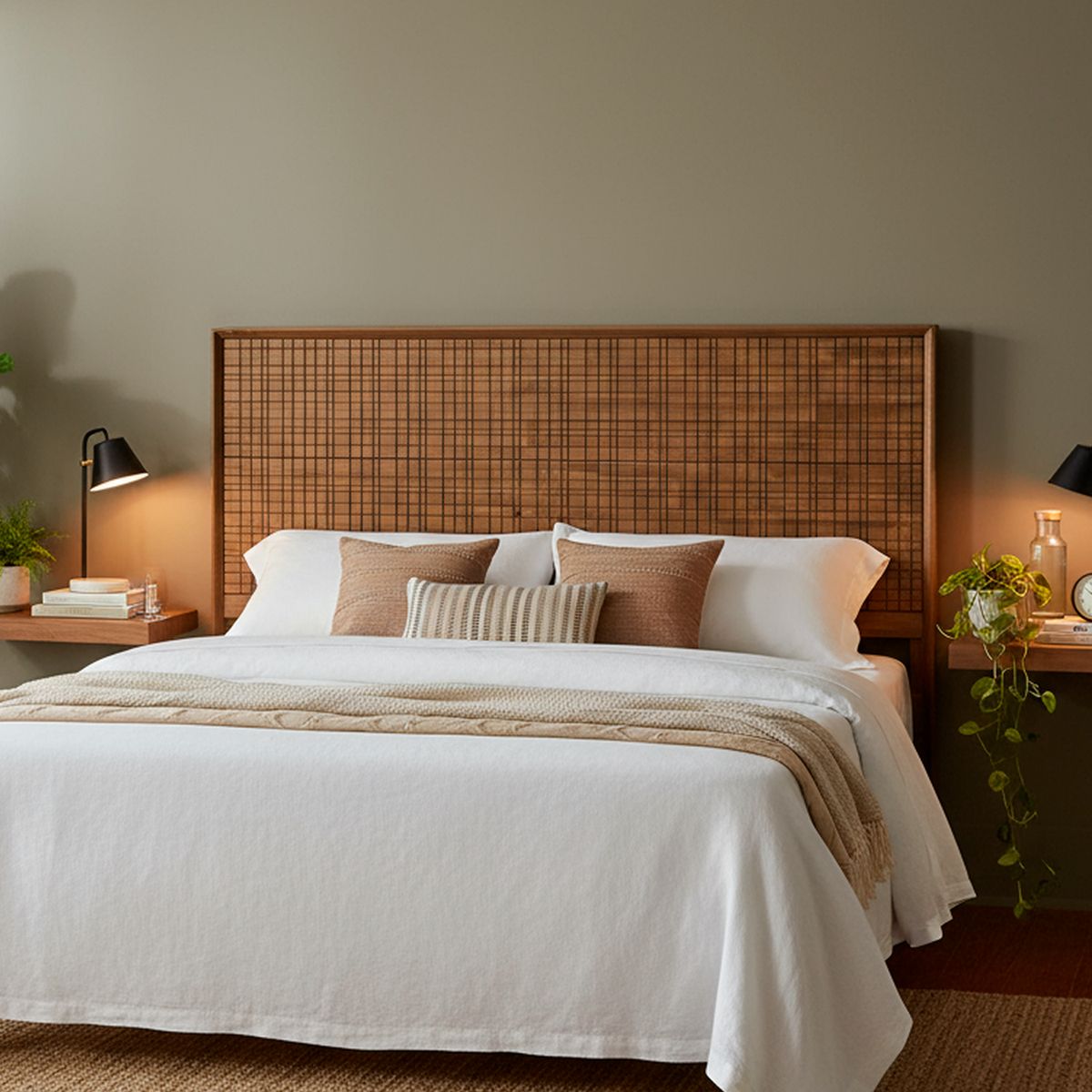 CIC - Respaldo King Adria Madera natural oscura