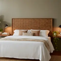 CIC - Respaldo King Adria Madera natural oscura