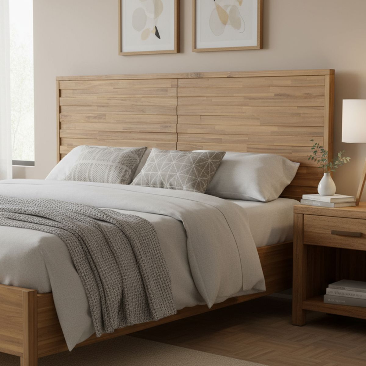 CIC - Respaldo King Rodano Marrón oscuro