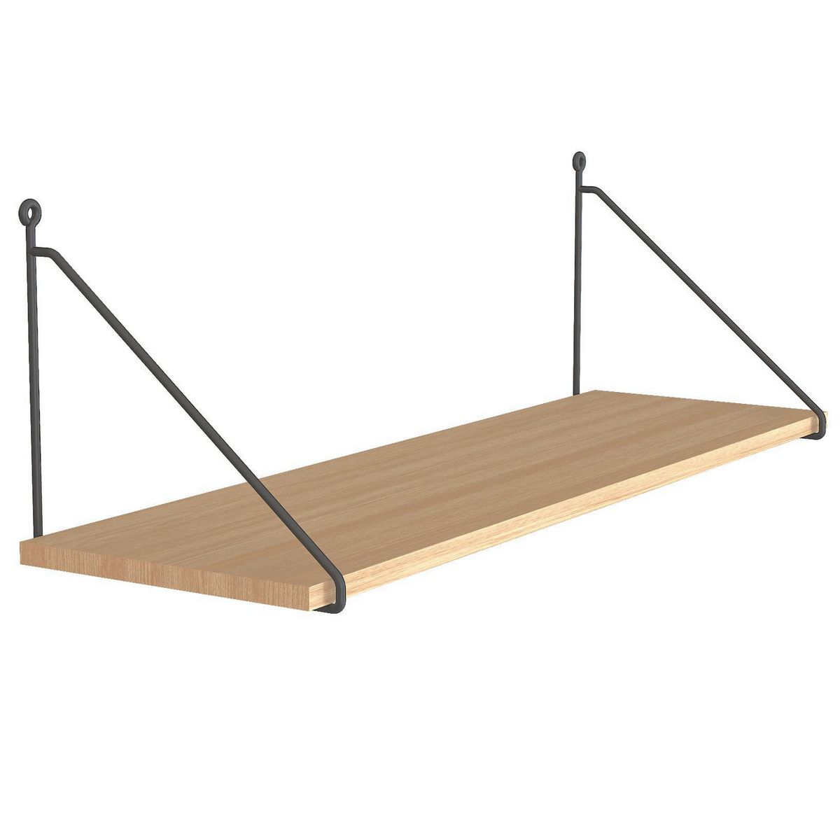 DUCASSE - Repisa Angolo Madera 1 Nivel(es) 494x200x203 mm Gris/Natural