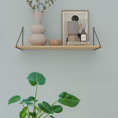 Imagen 2 del producto Repisa Angolo Madera 1 Nivel(es) 494x200x203 mm Gris/Natural