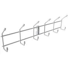 DUCASSE - Percha 6 Ganchos Metal Blanco