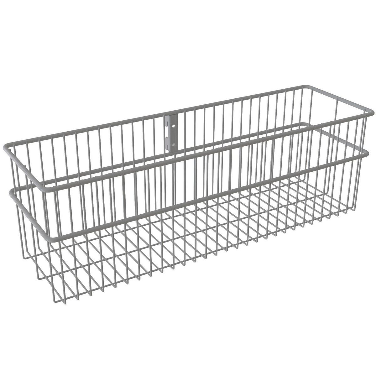 DUCASSE - Canasto metálico 140 mm blanco para pilar ranurado