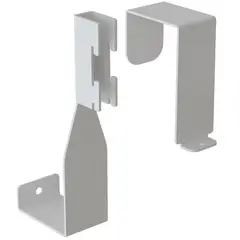 DUCASSE - Conector puerta blanco para pilar ranurado