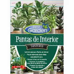 BEST GARDEN - Sustrato Específico para Plantas de Interior 10 Litros
