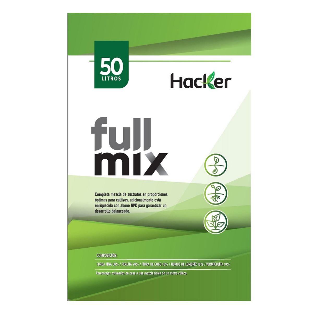 BEST GARDEN - Mezcla óptima de sustratos para cultivo indoor 50 l