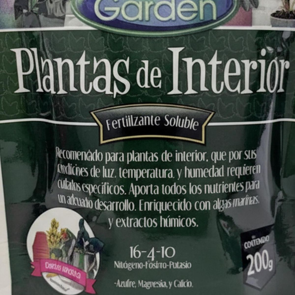 BEST GARDEN - Fertilizante soluble para plantas de interior 200gr