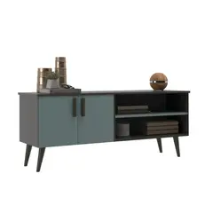 ONESSTA - Rack TV 50 " Catar Grafito verde 123x51x36 cm