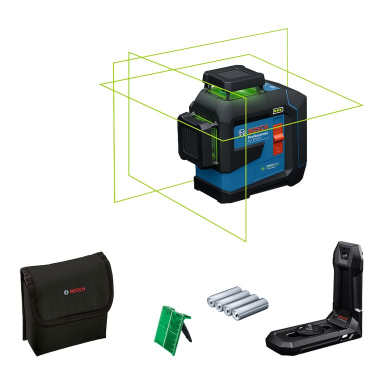 BOSCH Nivel láser de líneas verdes GLL 80-33 G 160m