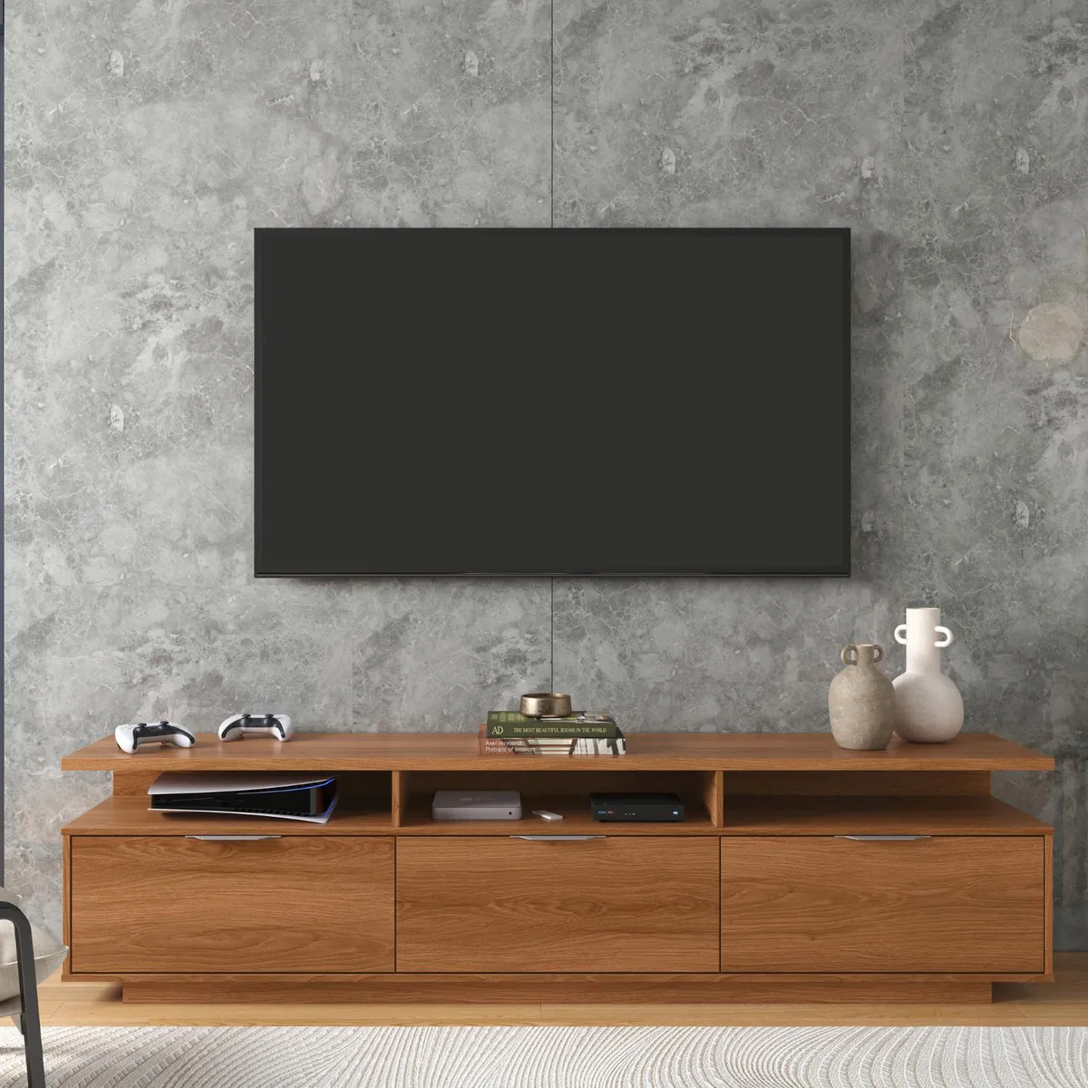 ONESSTA - Rack TV 75 " Marrocos Café 207x52x39 cm