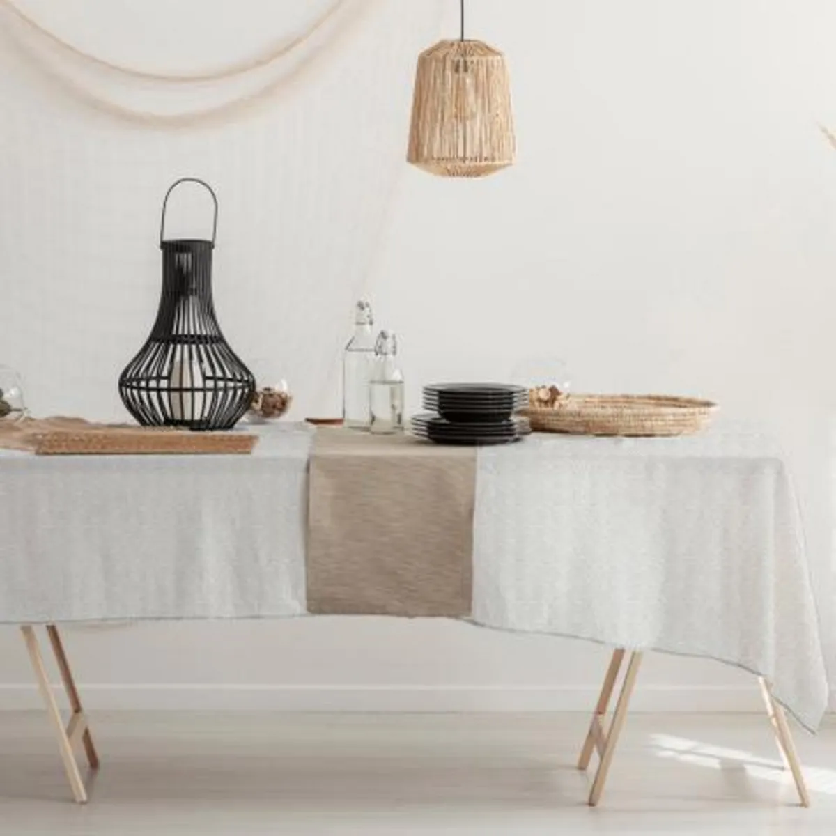 DECO EXPRESS - Mantel Rectangular 160x220 cm Tide Beige